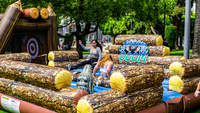 Kit souffleur de jeu gonflable dôme de lagoons en PVC pour intérieur, 6x6m, 500kg, idéal pour les parcs d'attractions et les divertissements scolaires