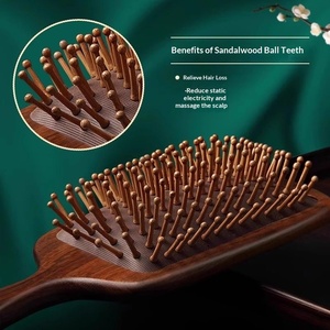 Oferta Especial: Peine Clásico y Moderno para la Prevención de la Caída del Cabello, Peine de Salón con Cojín de Aire, Peine de Madera de Sándalo para Masaje del Cuero Cabelludo y Meridianos - Product Image 5