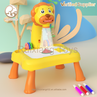 Tableau de dessin multifonctionnel personnalisé pour enfants, table d'apprentissage de la projection pour l'éveil et l'éducation précoce, jouet électrique
