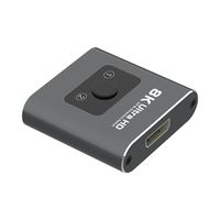 Répartiteur HDMI 4Kx2K 80Hz 120Hz 1 entrée 2 sorties, commutateur HDMI bidirectionnel prenant en charge HDR, 8K, 3D, 1080P