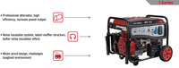 Générateur à essence Senci 3 kW 50 Hz, générateur portable, capacité du réservoir de carburant 15 L