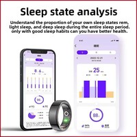 Anillo Inteligente Multifuncional con Monitor de Frecuencia Cardíaca y Oxígeno en Sangre, Seguimiento del Sueño, Control Remoto de Fotos