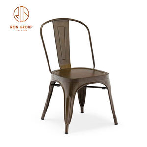 <span class=keywords><strong>Sillas</strong></span> de comedor con estructura de Metal de hierro modernas Vintage precio barato apilable jardín al aire libre Bistro restaurante muebles <span class=keywords><strong>para</strong></span> Hotel Villa - Product Image 1