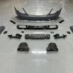 Nouveau kit de conversion de carrosserie HAKIMI, <span class=keywords><strong>vente</strong></span> directe d'usine, haute qualité, design agressif E63, noir brillant/aspect carbone, pour W213 Classe E - Product Image 4