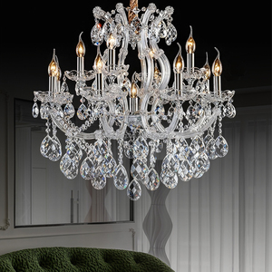 Elegante banchetto francese <span class=keywords><strong>sala</strong></span> di nozze 13 teste candela classico lampadario di cristallo - Product Image 4