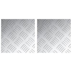 W2B VidaXL 8x8 pollici piastre a controllo in alluminio 2 pezzi parti scale antiscivolo - Product Image 6