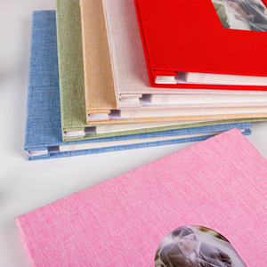 Álbum de Fotos de Tapa Dura de Lino con Ventana Arqueada, Gran Capacidad para Fotos Familiares, Bodas, Aniversarios, Bebés, Vacaciones, Recuerdos, Regalos - Product Image 3