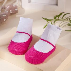 Chaussettes pour nouveau-nés printemps 2026 pour bébé de 0 à <span class=keywords><strong>12</strong></span> <span class=keywords><strong>mois</strong></span>, chaussettes antidérapantes pour tout-petits, chaussures douces pour bébé, chaussettes blanches pour bébé - Product Image 3