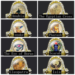 Antico Egitto Collana di Lusso Isis Anubis Scarabeo Cleopatra Egiziano Croce L'occhio di Horus Del Pendente Del Rhinestone <span class=keywords><strong>Dei</strong></span> Monili - Product Image 4