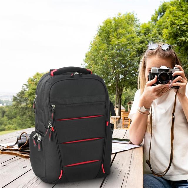 Waterproof Anti-Theft Large Capacity Photography Backpack with Laptop & Camera Compartment Tripod Holder for Professional Use