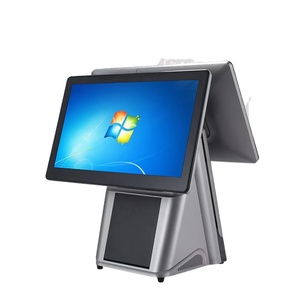 <span class=keywords><strong>Precio</strong></span> de Fábrica, Sistema POS Todo en Uno con Pantalla Táctil Dual de 15/15.6 Pulgadas, Caja Registradora con Impresora - Product Image 3