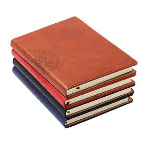 Carnet en cuir souple vintage avec couverture en cuir PU, format A4, A5, A6, cadeau promotionnel avec logo personnalisé - Product Image 1