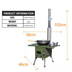 Fourneau à <span class=keywords><strong>bois</strong></span> portable pliable de petite taille, grille de <span class=keywords><strong>peinture</strong></span> par pulvérisation, portable, pour l'intérieur ou à l'extérieur, multifonctionnel, pour la famille, nouveau design - Product Image 5