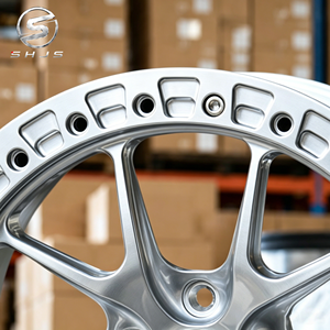 Rueda de Aleación con Diseño de Rayos Divididos en Plata Brillante y Cara Cóncava, Rin de Alto Rendimiento para Autos Europeos, Japoneses y Estadounidenses - Product Image 6