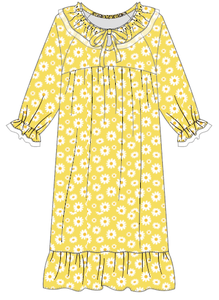 Pigiama per Bambine a Maniche Lunghe con Bordo Arricciato e Grafica con Slogan, <span class=keywords><strong>Camicia</strong></span> <span class=keywords><strong>da</strong></span> <span class=keywords><strong>Notte</strong></span> in Bambù per Bambine - Product Image 6