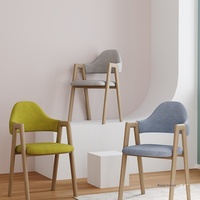 Chaise de salle à manger confortable pour usage commercial et domestique, avec dossier ergonomique pour longues sessions, idéale pour table à thé, dortoir, chambre de location