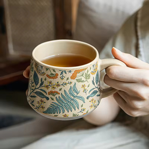 Nouvelle Tasse à Café en Céramique Faite à la Main, Design Créatif Moderne, Motif Dessin Animé, Personnalisable, Cadeau de Luxe pour Fête, Logo Couleur, Compatible Lave-Vaisselle et Micro-ondes - Product Image 4