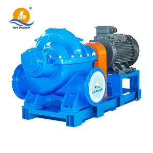 General Water Supply And Discharge Custom Build Centrifugal Horizontal Split Case Double Suction Skid Mounted Water Pump