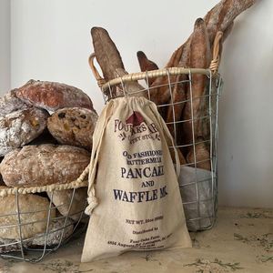 Factory Wholesale Reusable Bread Storage <b>Pouch</b> Promotion Natural Cotton <b>Drawstring</b> Bag - Product Image 2