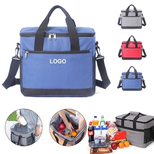 Bolsa Térmica de un Solo Hombro, Color Rojo, Antiderrames, Aislamiento Térmico, para Picnic, Almacenamiento en Frío para Automóvil, Estilo Moderno - Product Image 2