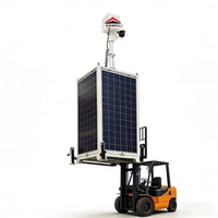Tours de sécurité solaires portables à conception intégrée avec caméra, alimentées par l'énergie solaire, pour la surveillance des zones industrielles