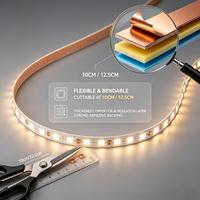 Barre lumineuse LED sans pilote Cob 220V, bande lumineuse linéaire flexible longue pour plafond domestique 110V, certifiée IP20 ROHS, sans PVC