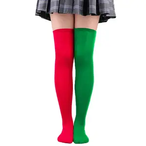 Donne adulte Halloween natale festa Cosplay colore che blocca le <span class=keywords><strong>calze</strong></span> AB <span class=keywords><strong>a</strong></span> <span class=keywords><strong>righe</strong></span> coscia alte <span class=keywords><strong>calze</strong></span> HCPS-013 - Product Image 2