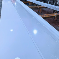 Panneau de plafond en PVC blanc brillant, lisse et décoratif, pour projets intérieurs commerciaux (bureaux, hôtels) - Vente en gros