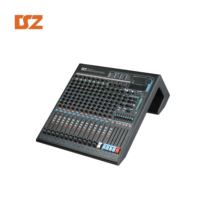 Console de mixage audio simulée à 16 canaux et 4 groupes avec MP3, Bluetooth, USB et indicateur lumineux LED