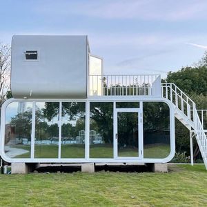 Maisonnette de jardin ignifuge CE pour hôtels, complexes hôteliers, conteneurs, isolation thermique, maisonnette préfabriquée Tiny Apple pour dortoir, bureau - Product Image 1