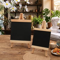 Tableau noir rectangulaire en bois style Art Déco, petit, vertical, effaçable, écologique, pour usage domestique et affichage de bulletins