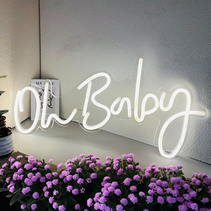 Consegna rapida Dropshipping Decoracion acrilico segno di luce al Neon Logo personalizzato Led personalizzato insegna al Neon Drop Shipping per la festa