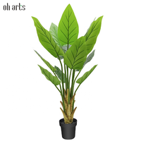 OH ARTS Arbre Bonsaï Artificiel Réaliste de 120 cm avec Feuillage en Soie et PE - Durable, Écologique, Haute Qualité