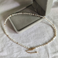 Collection d'été Bijoux fins Acier inoxydable plaqué or 18 carats PVD pour femmes Perles d'eau douce Chaînes en pierre naturelle en forme de cœur