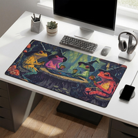 Grand tapis de souris écologique à motif floral, vierges pour sublimation promotionnelle