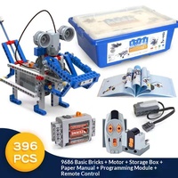 Robot Programable Compatible con Juguetes Educativos de Partículas Pequeñas, Bloques de Construcción Electrónicos al por Mayor, Plástico ABS 9686