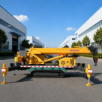 Nouvelle grue sur camion de 10 tonnes autoportée avec moteur YUNNEI, rayon d'action de 21 m pour la construction d'infrastructure