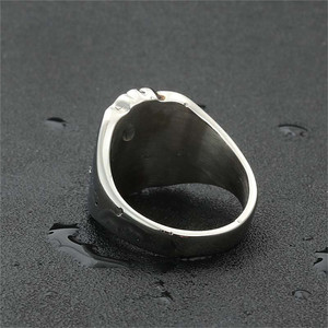 Men's Stainless Steel Cross <b>Ring</b> <b>Silver</b> Punk Style Geometric Design Gift Jewelry 260119 - Product Image 2