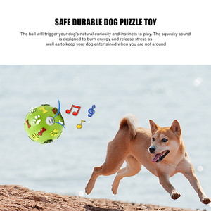 ลูกบอลเด้งมีเสียงทนทานสองขนาด,ของเล่นยางสำหรับสุนัขเล่นในร่มและกลางแจ้ง - Product Image 3