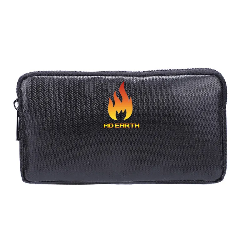 High Quality Waterproof Anti-Signal Small Fire Resistant Safe Storage Pouch Sleeve Fireproof battery Money Bag