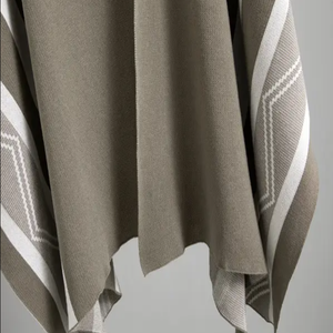 <span class=keywords><strong>Tuta</strong></span> stile moda maglia maglia Set 3 pezzi scialle a righe a mezza scollo alto a maniche lunghe abito in maglia a <span class=keywords><strong>gamba</strong></span> <span class=keywords><strong>larga</strong></span> - Product Image 5