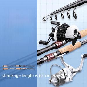 <span class=keywords><strong>Ensemble</strong></span> de moulinet télescopique en fibre de carbone <span class=keywords><strong>ultra</strong></span>-léger chaud de 1.8m à 3.6m avec poignée en liège pour la pêche aux crevettes et à la carpe dans le lac et le ruisseau de basse - Product Image 3