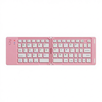 Ensemble clavier et souris sans fil pliables avec support, rechargeables, taille standard, ultra compatibles Android, Windows, ordinateur portable