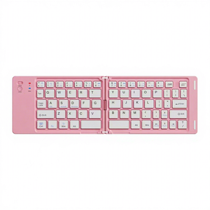 Foldable <strong>wireless</strong> <strong>keyboard</strong> and mouse set with Stand Holder Rechargeable Full Size Ultra Compatible <strong>Android</strong> Windows LAPTOP - Product Image 1