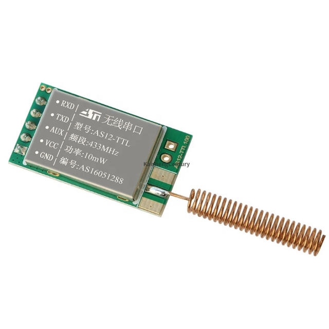 433MHz wireless RF serial UART module 700-meter Long Distance CC1101 Wireless Transceiver with spring antenna 256 channels DIP