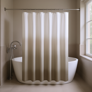 <b>Ombre</b> Printed Seersucker Shower <b>Curtain</b> Polyester Modern Bathroom Accessory - Product Image 2