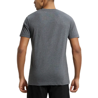 T-shirts décontractés pour hommes, col en V, manches courtes, coupe classique, 180g, tricot léger, vente en gros