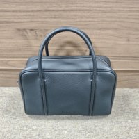 [OEM/ODM] Sac Boston en cuir véritable, sac à main classique unisexe avec fermeture éclair, double poignée, sangle amovible, poignée supérieure