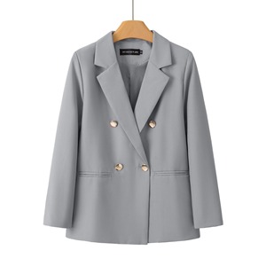 2026 Einfarbiger Damen-Strickblazer - Langarm Slim Fit Einreihiger Knopfverschluss Übergröße Bürodame - Product Image 2