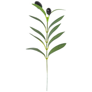 Feuille d'<span class=keywords><strong>olivier</strong></span> incurvée à une branche W-A0104 feuille d'eucalyptus à feuille d'or fleur artificielle pour les arrangements de décoration de la maison de mariage - Product Image 6